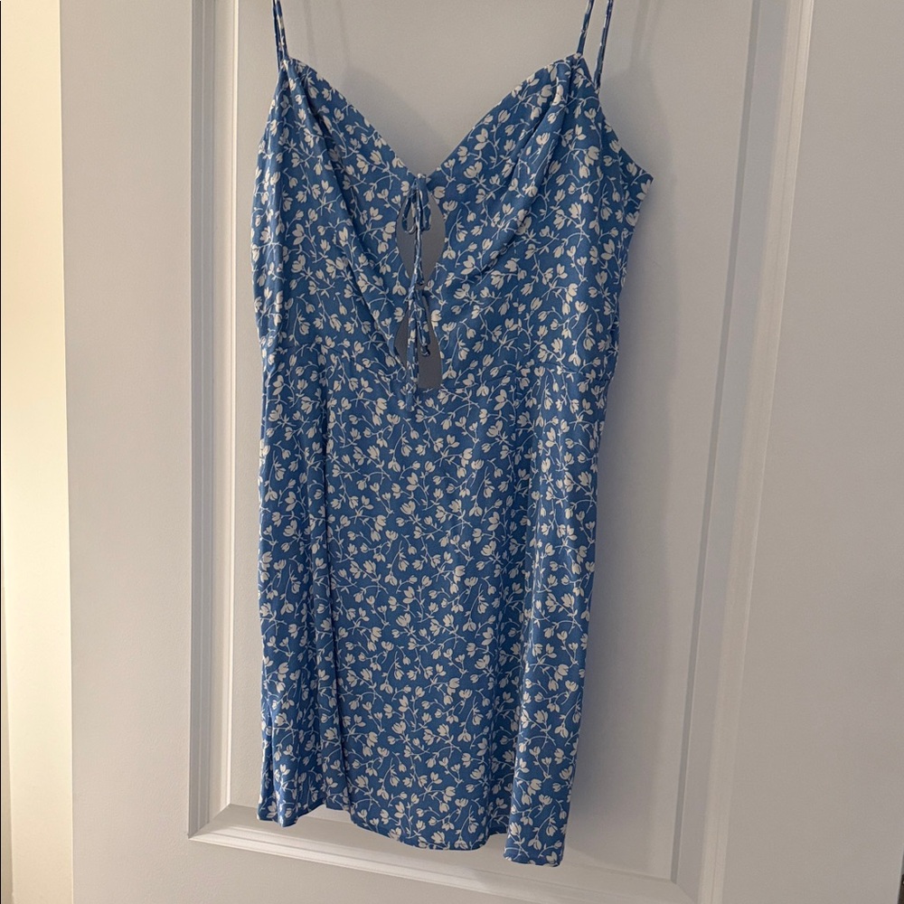 Reformation Blue and White Floral Mini Dress